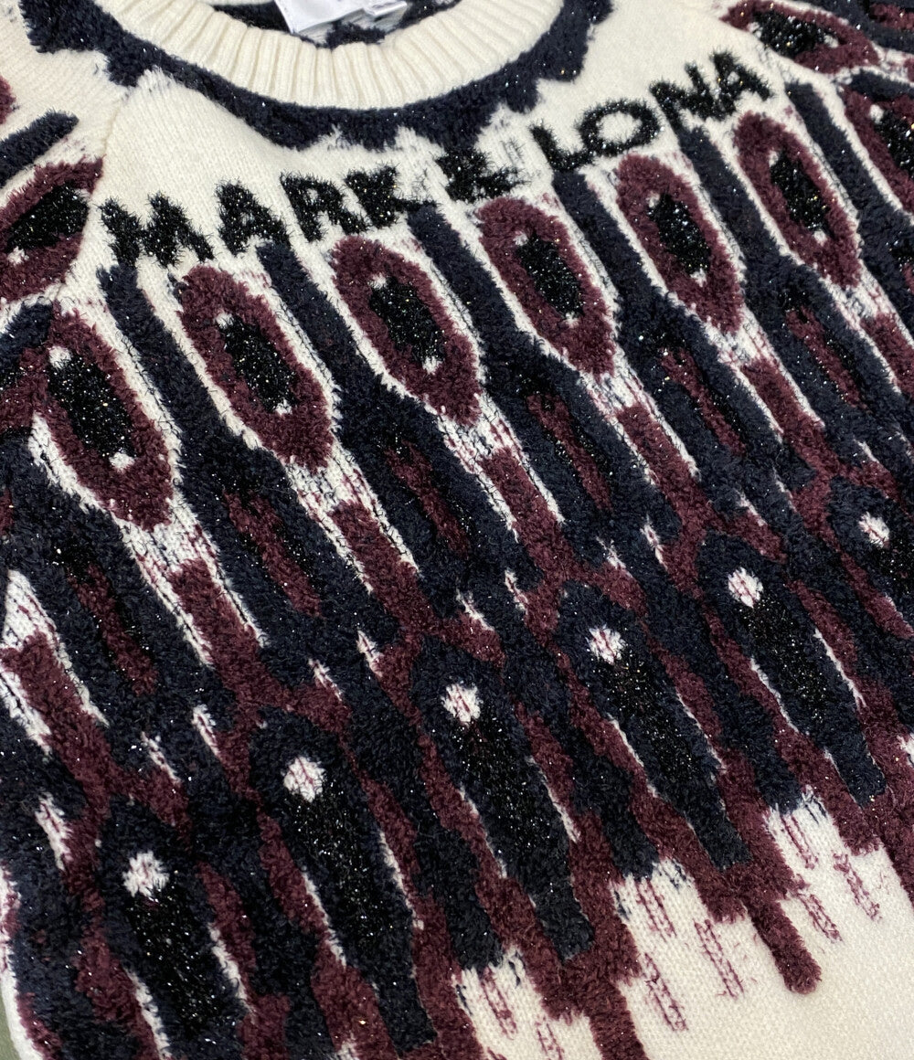 MARK&LONA 半袖ニット MLW-2C-AB10 レディース SIZE 38 マークアンドロナ