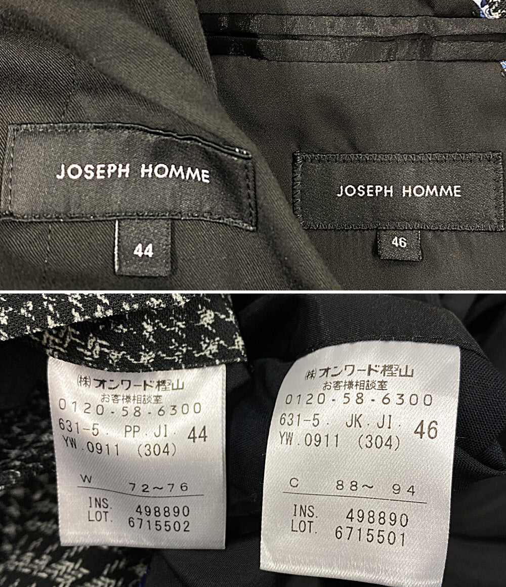 ジョゼフオム 美品 スーツ ブラック グレー セットアップ メンズ SIZE - JOSEPH HOMME