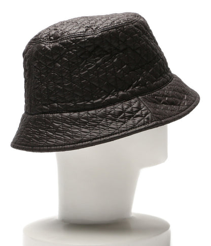 モンクレール 美品 バケットハット ロゴ ブラック メンズ SIZE L MONCLER