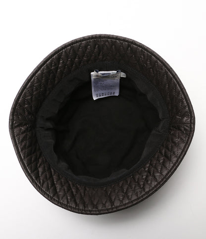 モンクレール 美品 バケットハット ロゴ ブラック メンズ SIZE L MONCLER