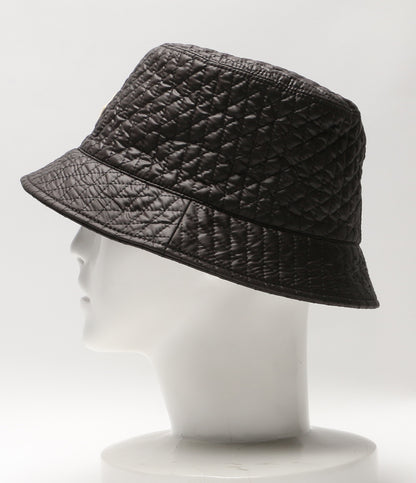 モンクレール 美品 バケットハット ロゴ ブラック メンズ SIZE L MONCLER