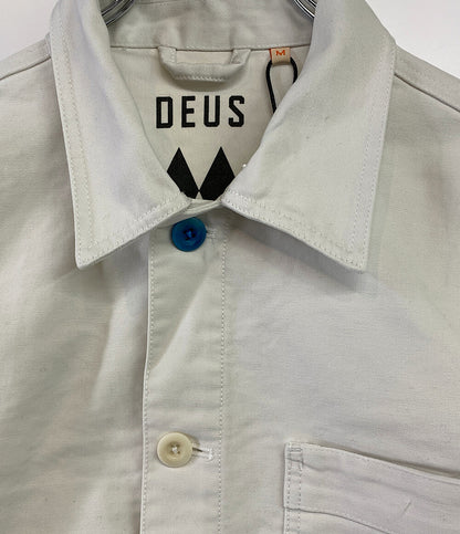 デウスエクスマキナ 美品 ジャケット ホワイト バッグロゴ      メンズ SIZE M  DEUS EX MACHINA