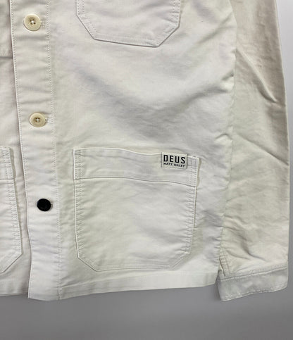 デウスエクスマキナ 美品 ジャケット ホワイト バッグロゴ      メンズ SIZE M  DEUS EX MACHINA
