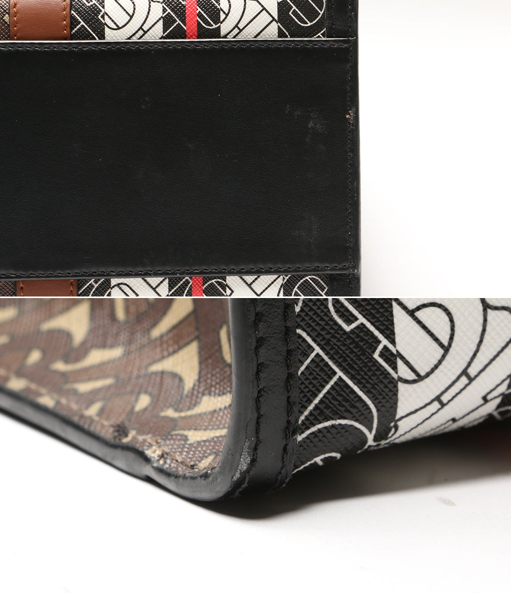 バーバリー トートバッグ TBモノグラム ストライプ レディース BURBERRY