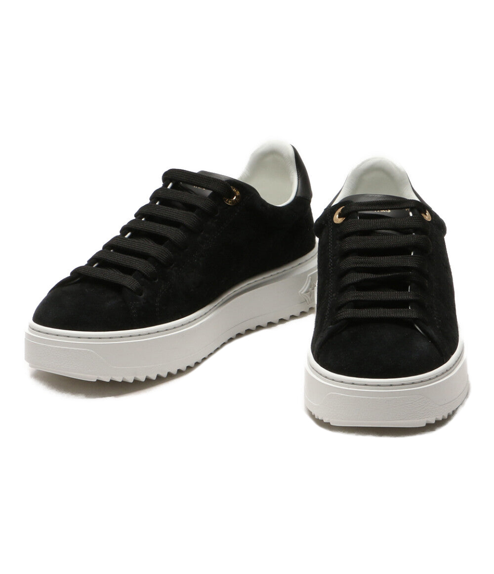 LOUIS VUITTON タイムアウト 23年 スエード ブラック DD0223 レディース SIZE 36 ルイ・ヴィトン