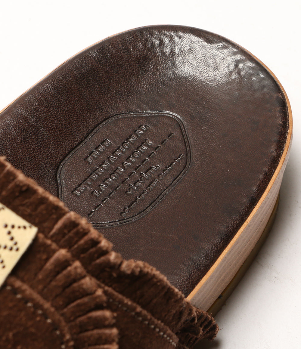 ビズビム  サンダル ブラウン スウェード      メンズ SIZE M  VIsvim