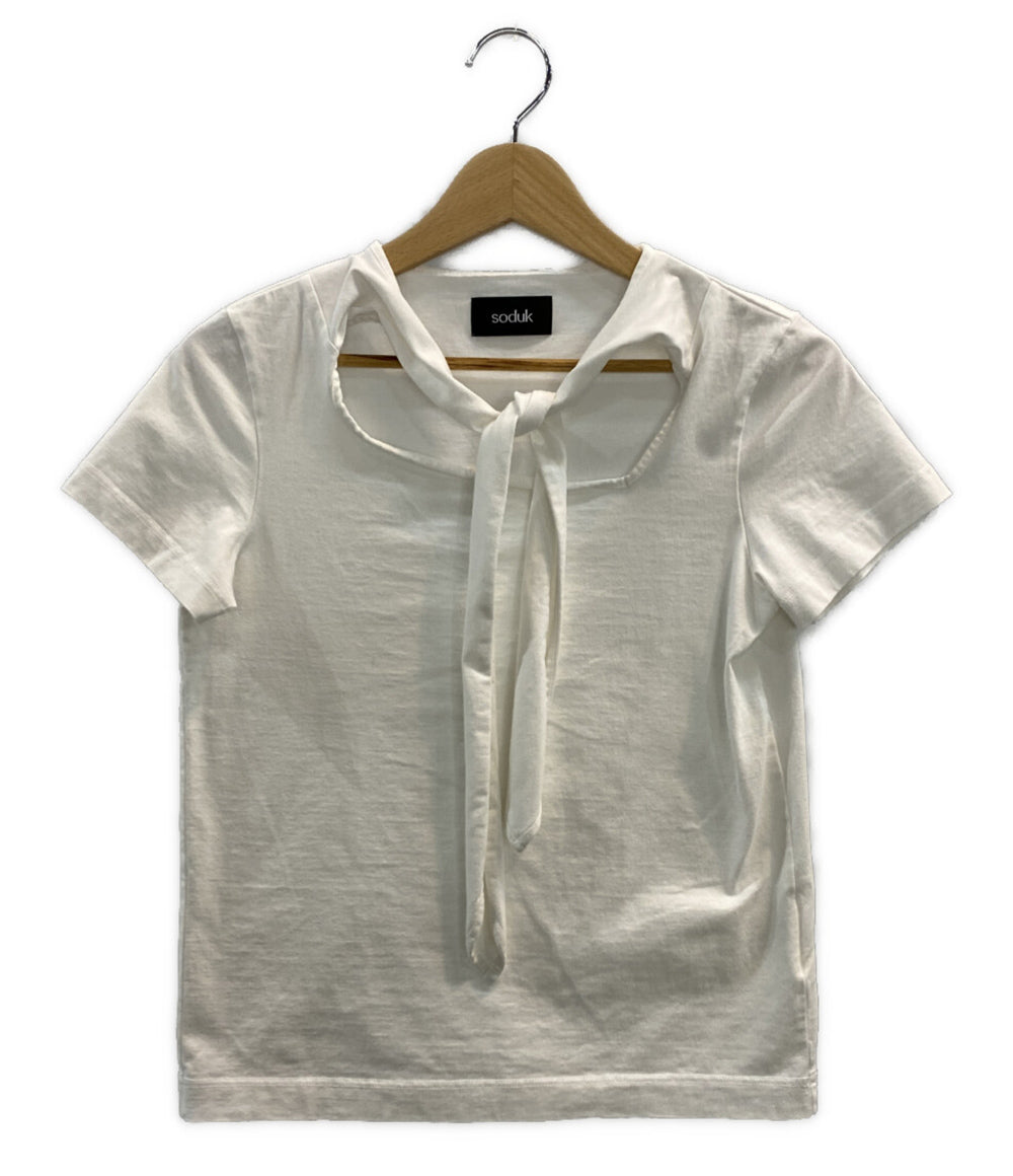 スドーク 半袖Ｔシャツ コットン ホワイト 2022ss    0422010601 レディース SIZE -  soduk