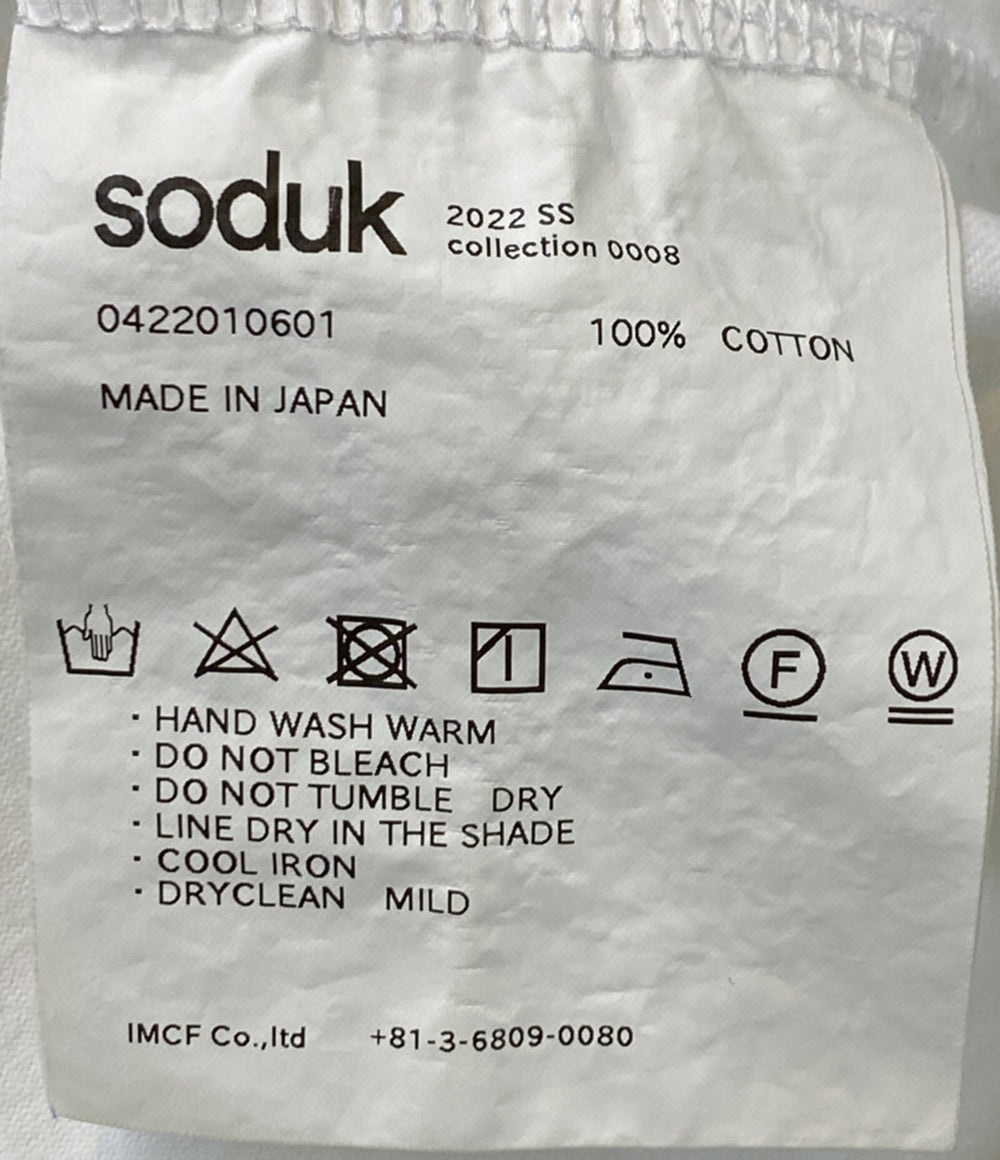 スドーク 半袖Ｔシャツ コットン ホワイト 2022ss    0422010601 レディース SIZE -  soduk