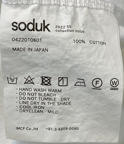 スドーク 半袖Ｔシャツ コットン ホワイト 2022ss    0422010601 レディース SIZE -  soduk