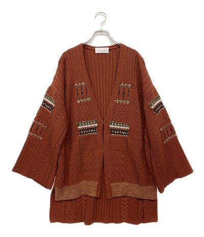 マメクロゴウチ カーディガン MM20PF-KN719 ブラウン      レディース SIZE 1  Mame Kurogouchi