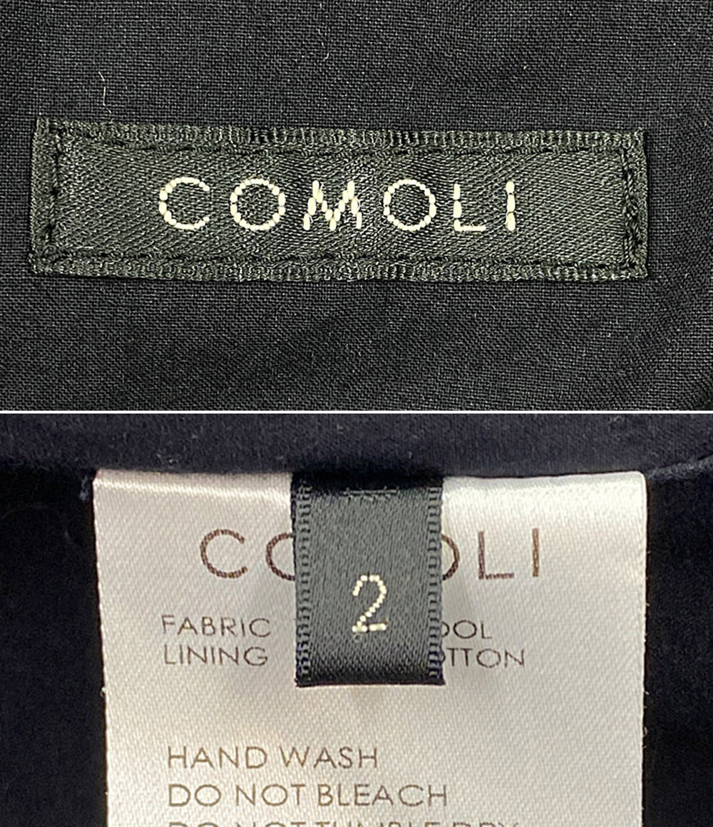 コモリ ブルゾン ブラック ウールニット 24AW メンズ SIZE 2 COMOLI