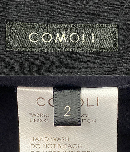 コモリ ブルゾン ブラック ウールニット 24AW メンズ SIZE 2 COMOLI