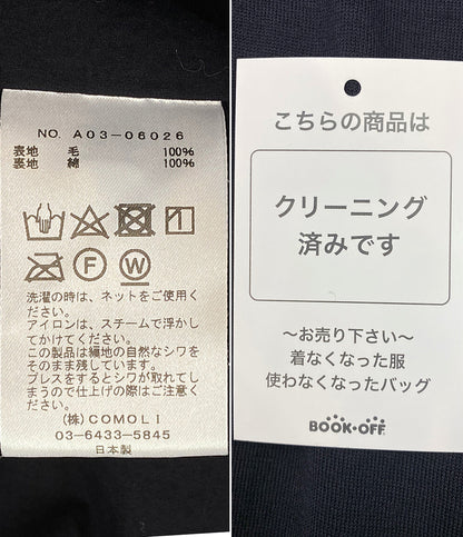 コモリ ブルゾン ブラック ウールニット 24AW メンズ SIZE 2 COMOLI