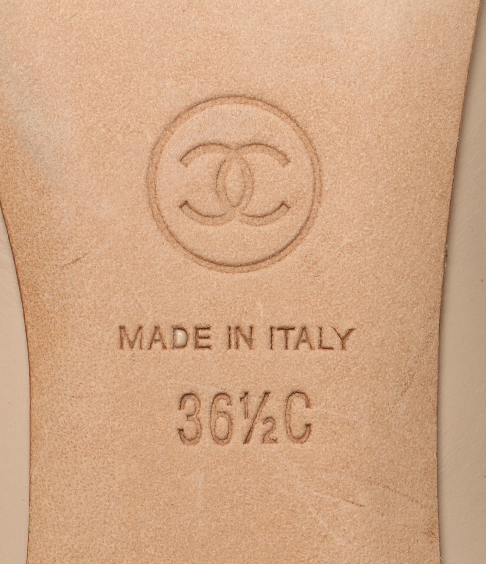 シャネル  パンプス ココパール付パンプス ベージュバイカラー      レディース SIZE 36 1/2C  CHANEL