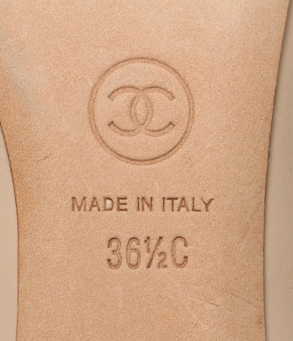 シャネル  パンプス ココパール付パンプス ベージュバイカラー      レディース SIZE 36 1/2C  CHANEL