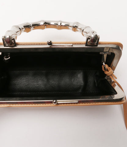 ジルサンダー  ショルダーバッグ ベージュ GOJI MINI バンブー メタル      レディース   Jil sander