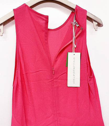 美品 STELLA McCARTNEY ノースリーブワンピース PINK Asymmetric sleeveless dress レディース SIZE 34