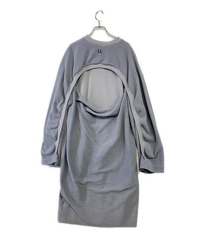 LITKOVSKAYA リトコフスカヤ ワンピース グレー 背中空き レディース SIZE 34