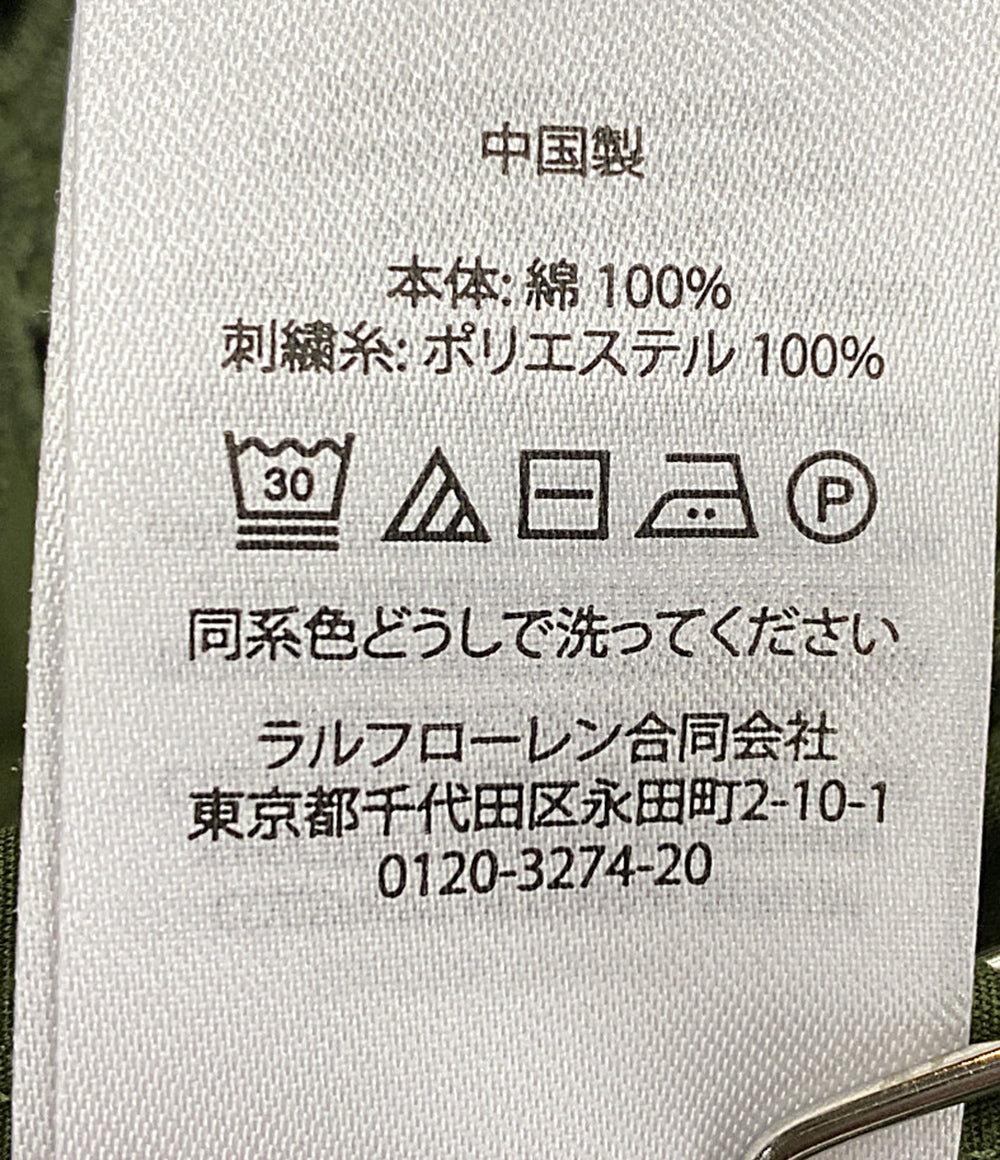 ポロ・ラルフローレン  アイレットエンブロイダリーコットンシャツドレス カーキ      レディース SIZE 4  POLO RALPH LAUREN