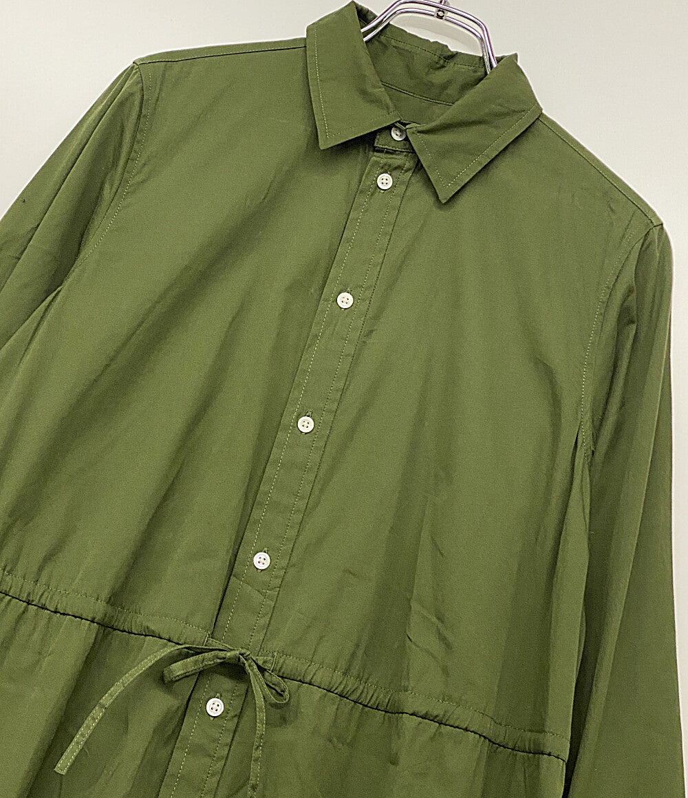 ポロ・ラルフローレン  アイレットエンブロイダリーコットンシャツドレス カーキ      レディース SIZE 4  POLO RALPH LAUREN