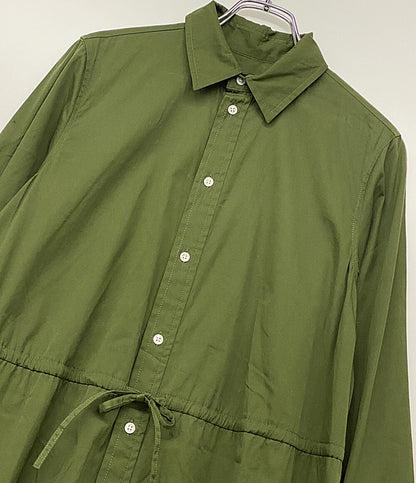 ポロ・ラルフローレン  アイレットエンブロイダリーコットンシャツドレス カーキ      レディース SIZE 4  POLO RALPH LAUREN