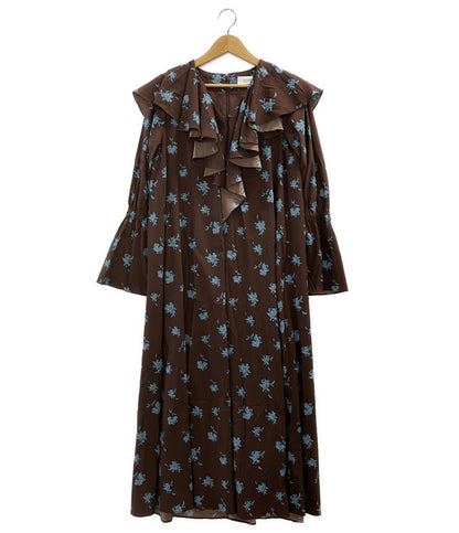 エミ ラッフルカラーワンピース ブラウン 13WFO235023 レディース SIZE 1 emmi