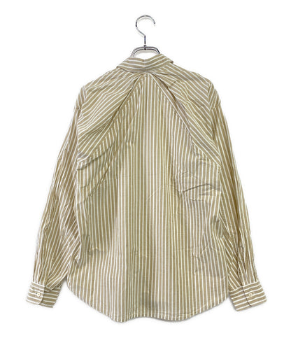 ポスタルコ 長袖シャツ ストライプ ベージュ      レディース SIZE S  POSTALCO