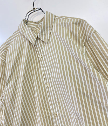 ポスタルコ 長袖シャツ ストライプ ベージュ      レディース SIZE S  POSTALCO