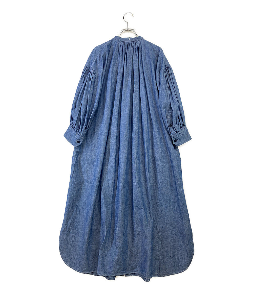 HYKE ワンピース CHAMBRAY GATHERED DRESS 2022ss レディース SIZE 1 ハイク