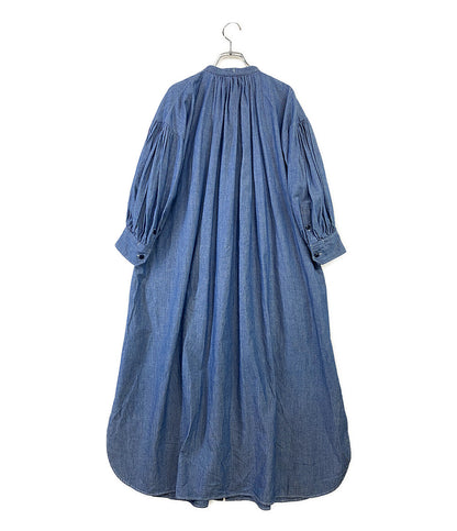 HYKE ワンピース CHAMBRAY GATHERED DRESS 2022ss レディース SIZE 1 ハイク