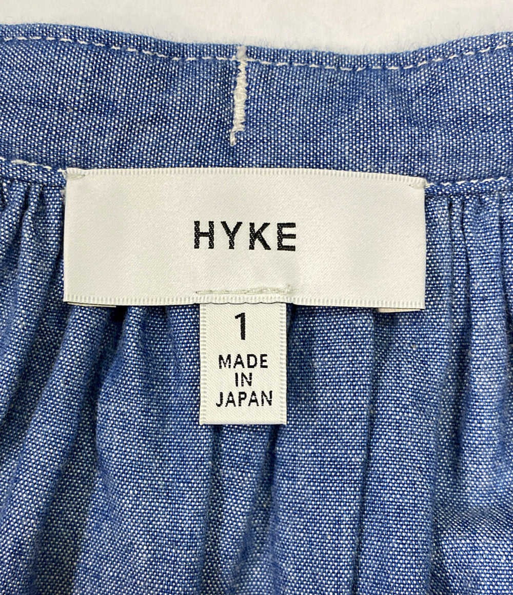 HYKE ワンピース CHAMBRAY GATHERED DRESS 2022ss レディース SIZE 1 ハイク