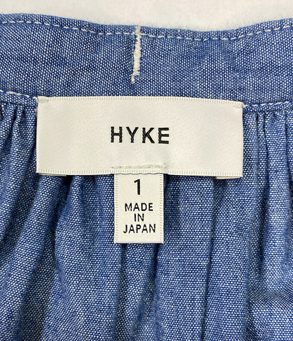HYKE ワンピース CHAMBRAY GATHERED DRESS 2022ss レディース SIZE 1 ハイク
