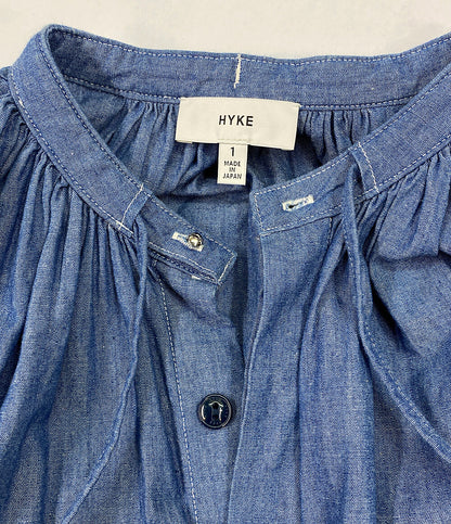 HYKE ワンピース CHAMBRAY GATHERED DRESS 2022ss レディース SIZE 1 ハイク