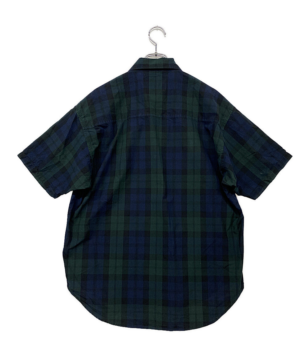 ダブルタップス  半袖シャツ 211TQDT-SHM04 チェック グリーン ネイビー      メンズ SIZE 02  WTAPS