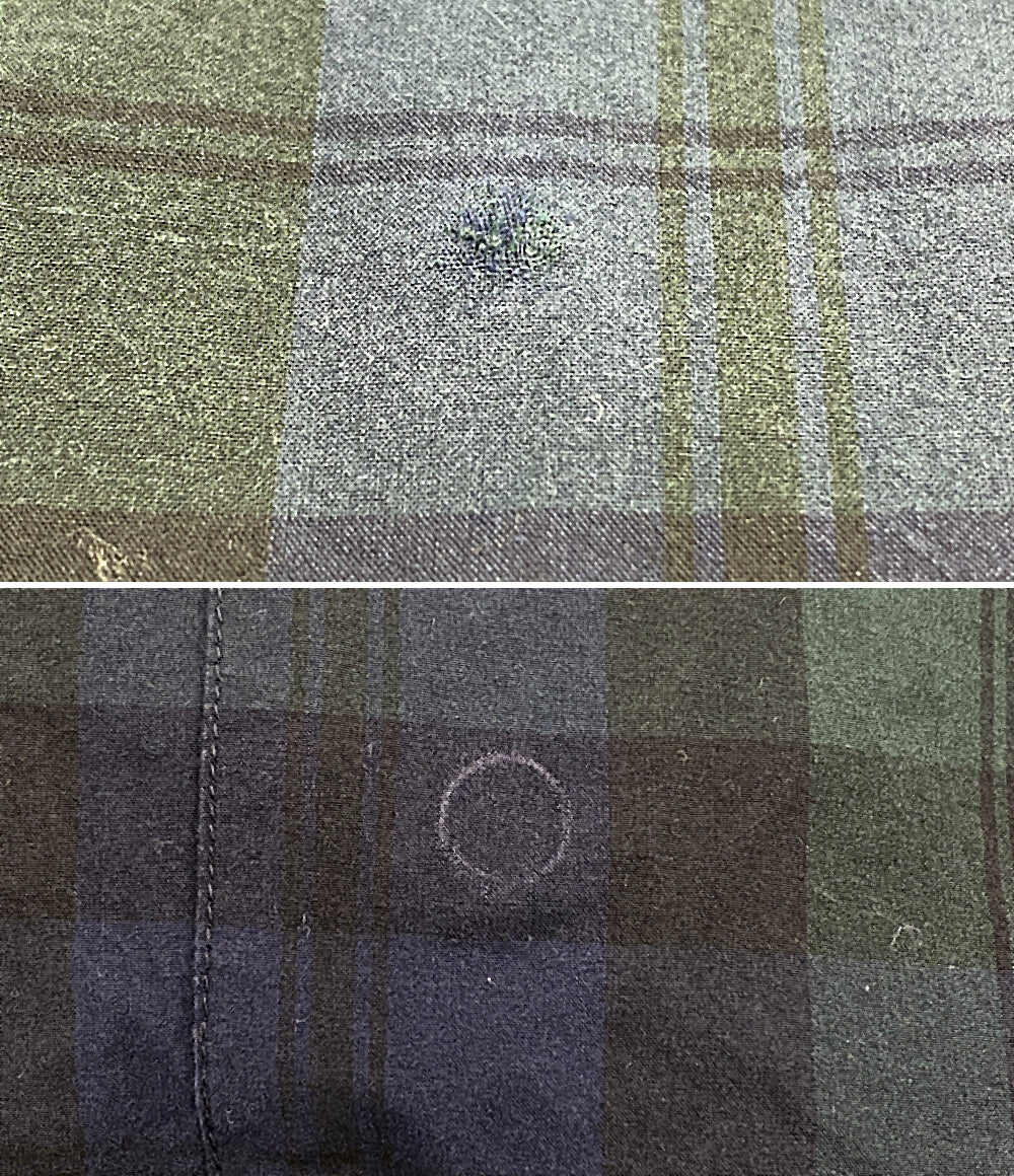 ダブルタップス  半袖シャツ 211TQDT-SHM04 チェック グリーン ネイビー      メンズ SIZE 02  WTAPS