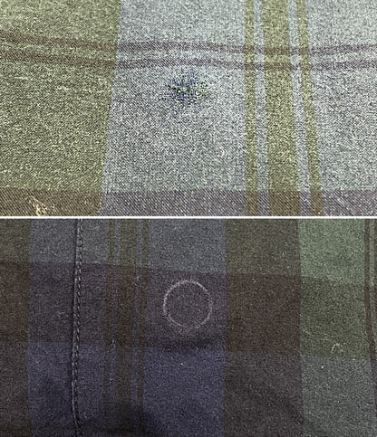 ダブルタップス  半袖シャツ 211TQDT-SHM04 チェック グリーン ネイビー      メンズ SIZE 02  WTAPS