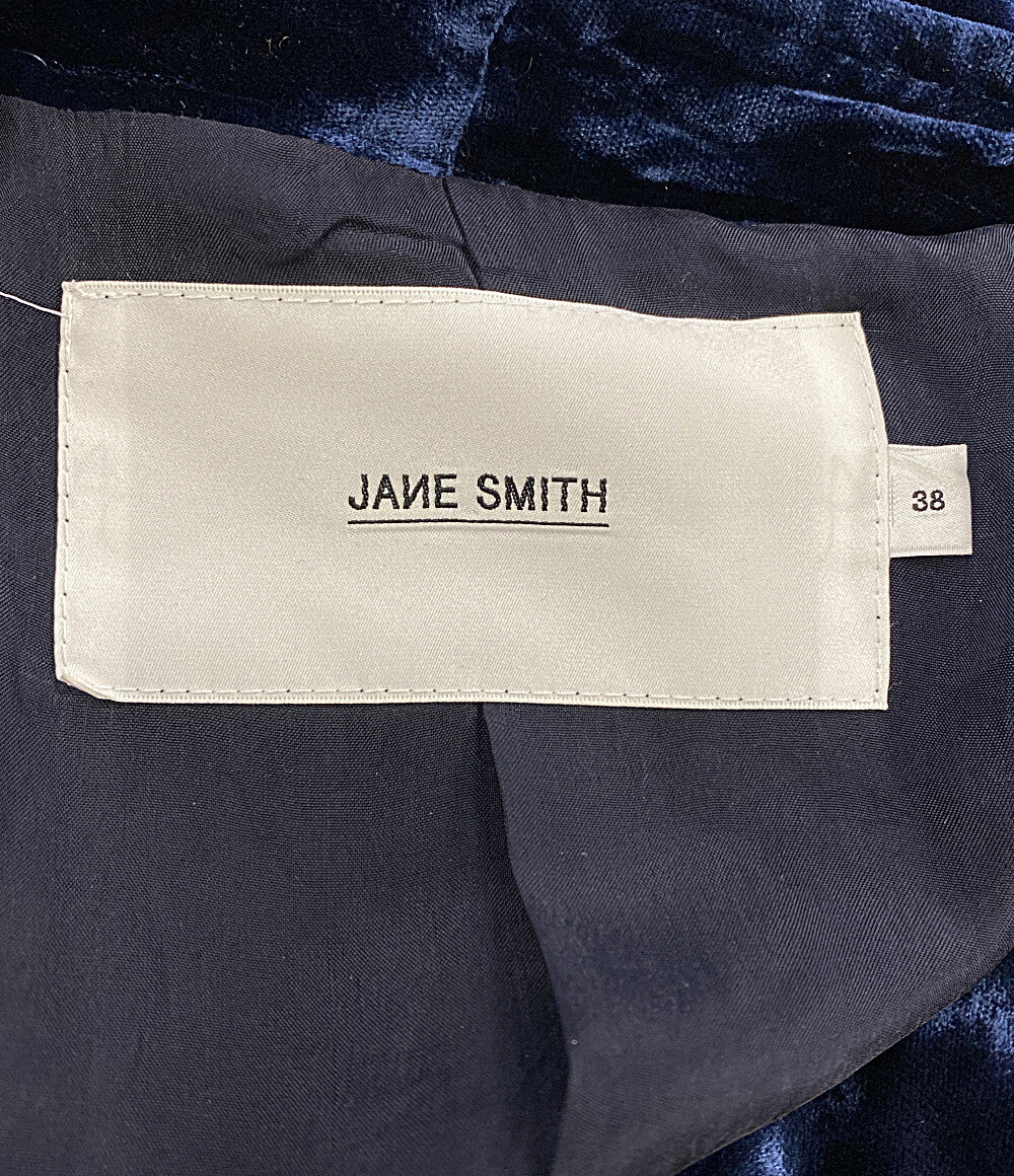 ジェーン スミス ジャケット 20WJK-#431L ベロアノーカラー レディース SIZE 38 JANE SMITH