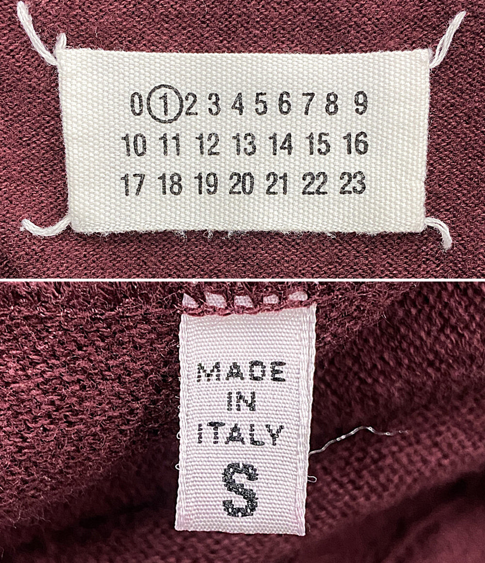マルタンマルジェラ  ショートニットポンチョ バーガンディー      レディース SIZE S  MARTIN MARGIELA