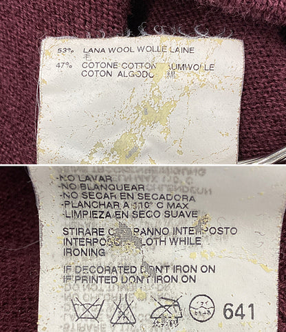 マルタンマルジェラ  ショートニットポンチョ バーガンディー      レディース SIZE S  MARTIN MARGIELA