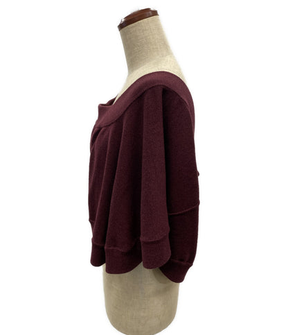 マルタンマルジェラ  ショートニットポンチョ バーガンディー      レディース SIZE S  MARTIN MARGIELA