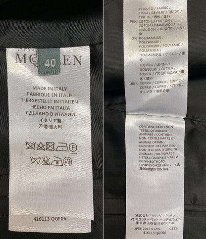 アレキサンダーマックイーン  ジャケット ブラック      レディース SIZE 40  Alexander Mcqueen