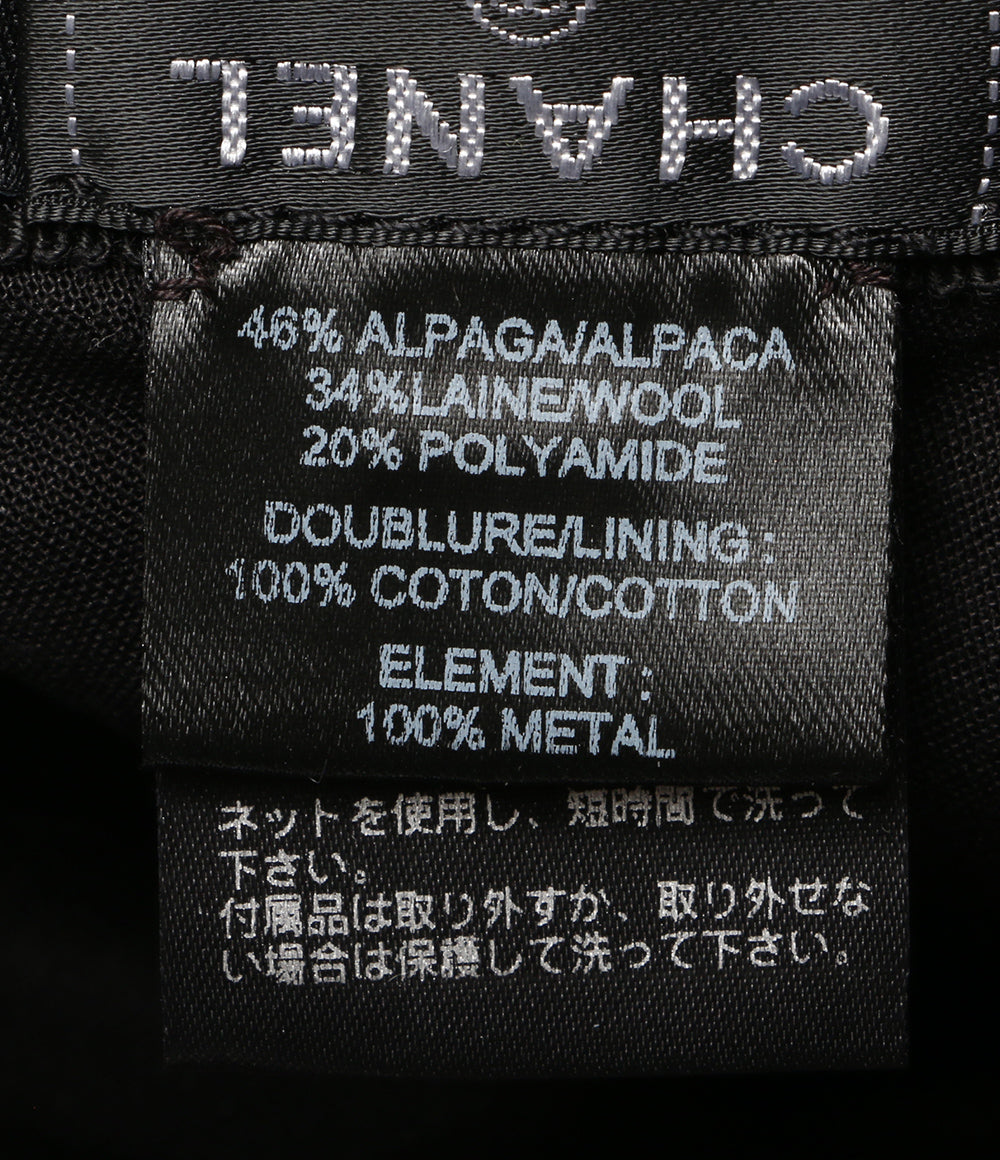 シャネル  ツイード バケットハット ブラック×ピンク      レディース SIZE M  CHANEL