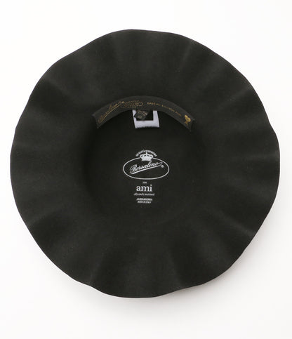 美品 Borsalino AMI Alexandre Mattiussi ハット UHA260 UHA260 レディース SIZE 59 ボルサリーノ