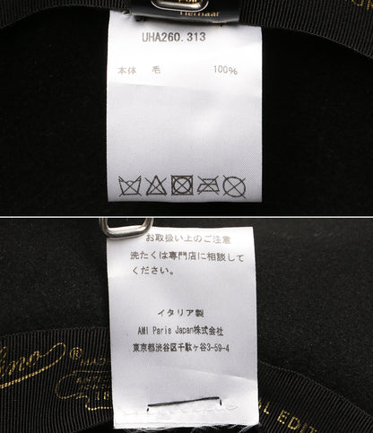 美品 Borsalino AMI Alexandre Mattiussi ハット UHA260 UHA260 レディース SIZE 59 ボルサリーノ