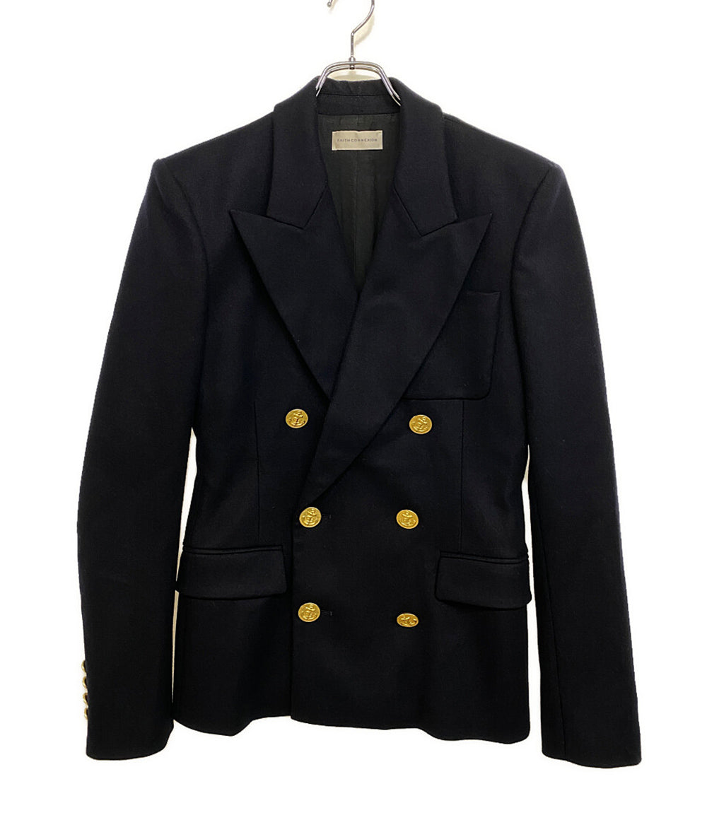 FAITH CONNEXION テーラードジャケット ダブル ネイビー レディース SIZE 48 フェイスコネクション