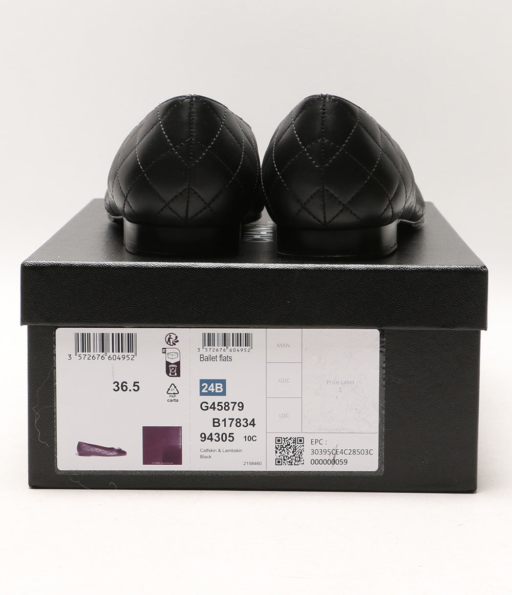 シャネル  ブラック バレリーナ カーフスキン     G45879 レディース SIZE 36 1/2  CHANEL