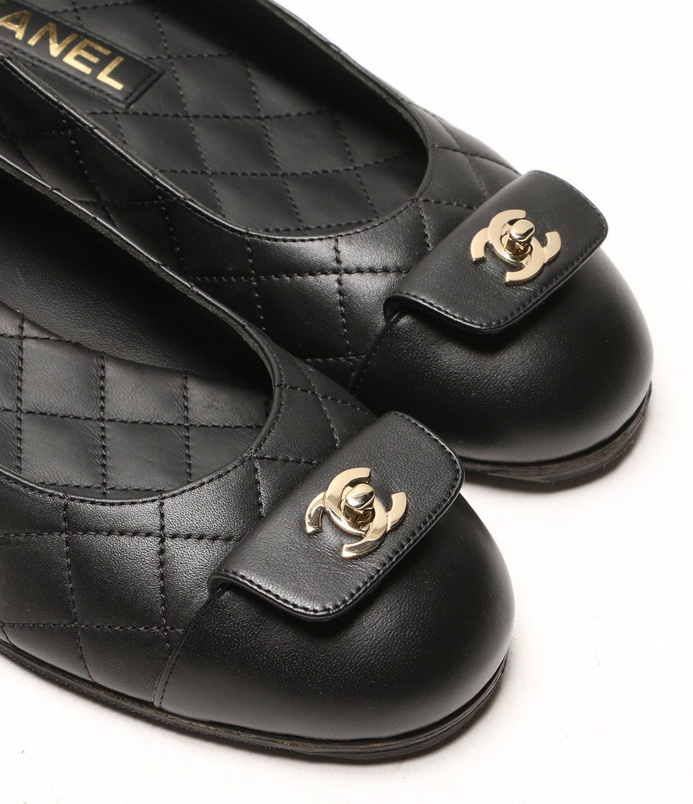 シャネル  ブラック バレリーナ カーフスキン     G45879 レディース SIZE 36 1/2  CHANEL