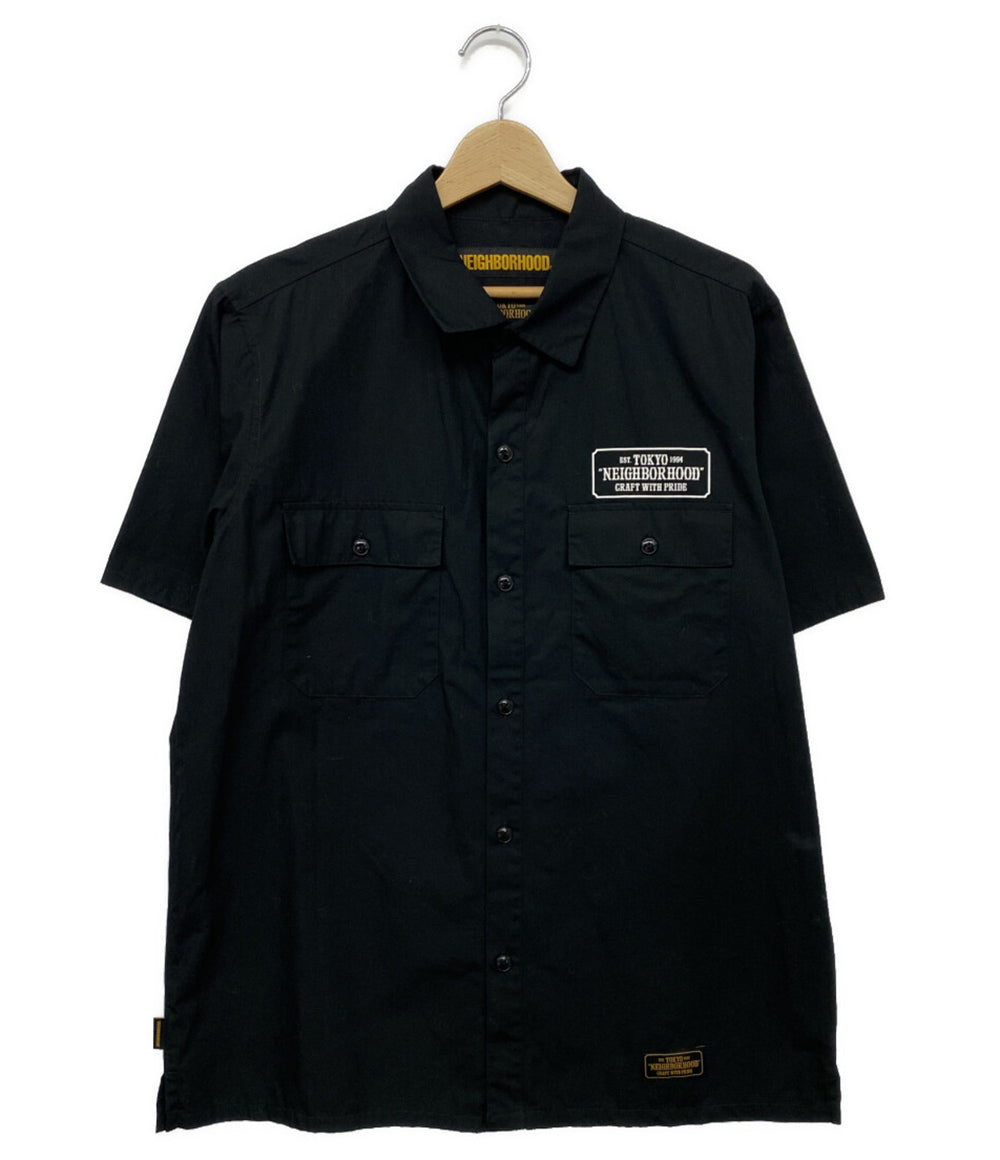 ネイバーフッド  半袖シャツ ブラック 18ss    181TSNH-SHM02 メンズ SIZE L  NEIGHBORHOOD