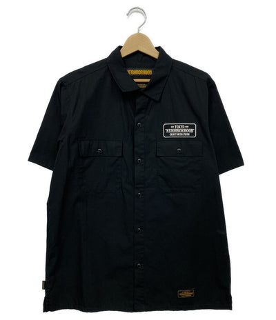 ネイバーフッド  半袖シャツ ブラック 18ss    181TSNH-SHM02 メンズ SIZE L  NEIGHBORHOOD