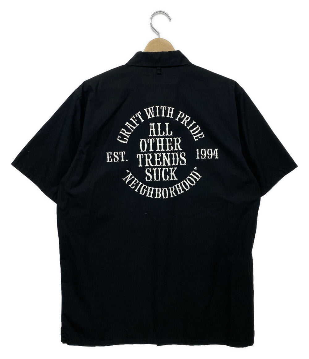 ネイバーフッド  半袖シャツ ブラック 18ss    181TSNH-SHM02 メンズ SIZE L  NEIGHBORHOOD